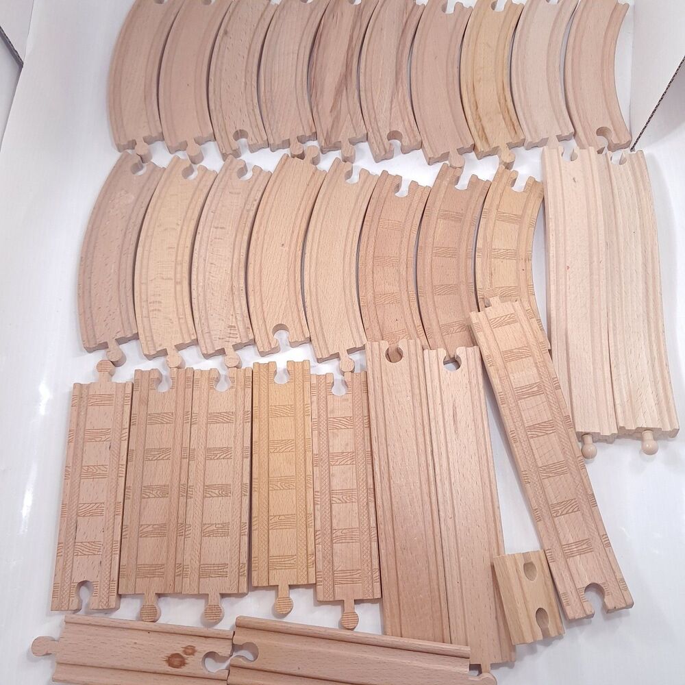 Thomas & Friends wooden wood track set 31 curve straight riser Ikea Melissa Doug
